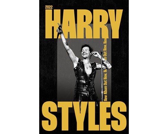 HARRY STYLES Poster | Original Print | Vintage Poster | Minimalist Music  Poster | Wall Art | Home Decor Album Posters