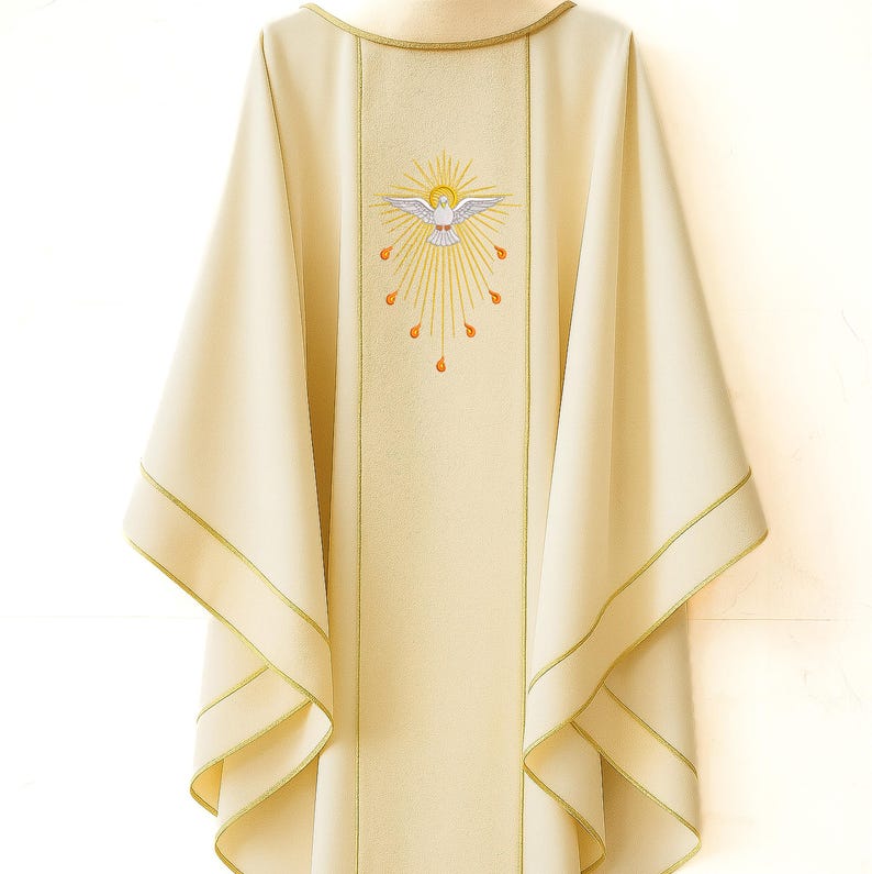 Holy Spirit Embroidery Design, 5 Sizes, for Embroidery Machine image 4