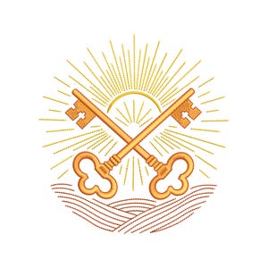 Holy Spirit Embroidery Design, for Machine Embroidery - Holy Fire Pattern