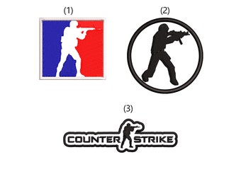 Counter Strike Go embroidery design, CS GO embroidery, for embroidery machine