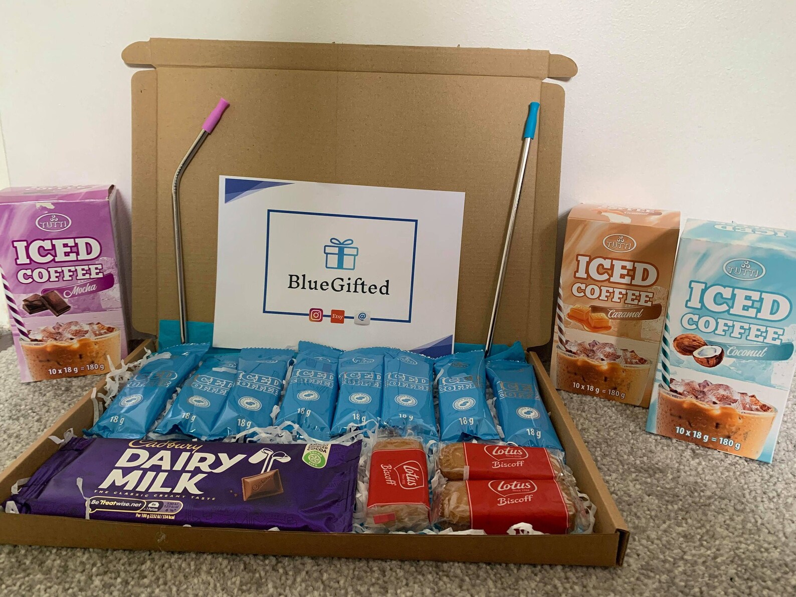 Iced Coffee Gift Set Letterbox Gift 4 Iced Coffee Flavours Etsy