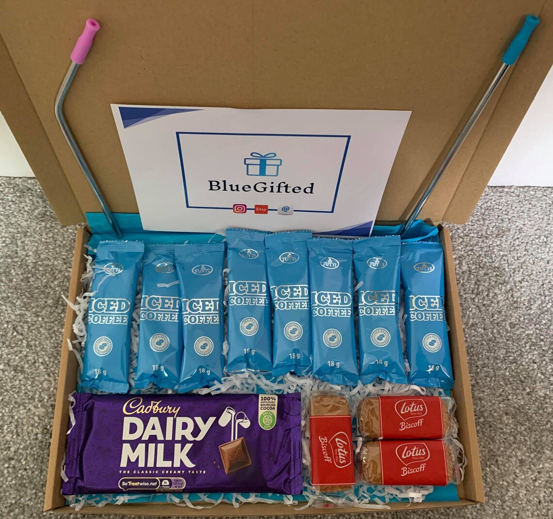 Iced Coffee Gift Set Letterbox Gift 4 Iced Coffee Flavours Etsy