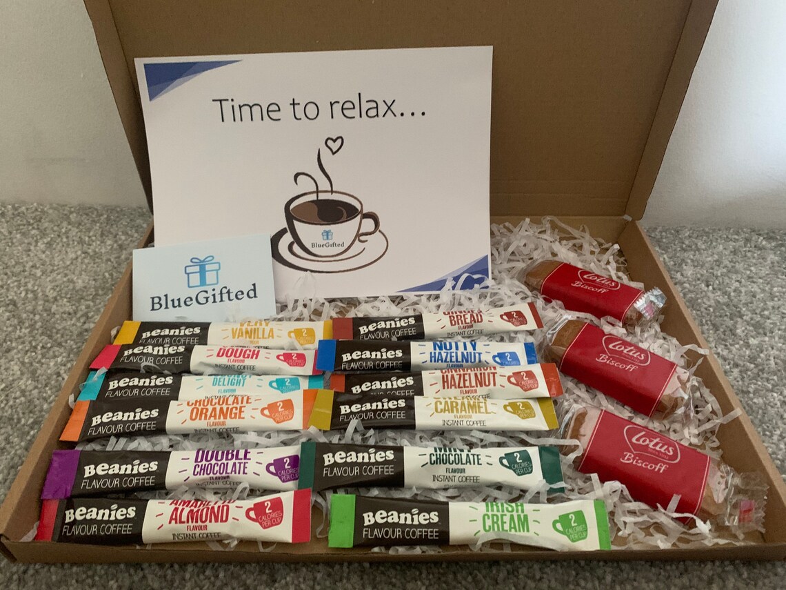 Coffee Gift Set Letterbox Gift Beanies and Biscoff Ultimate Etsy