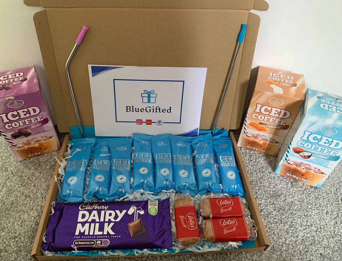 Iced Coffee Gift Set Letterbox Gift 4 Iced Coffee Flavours Etsy