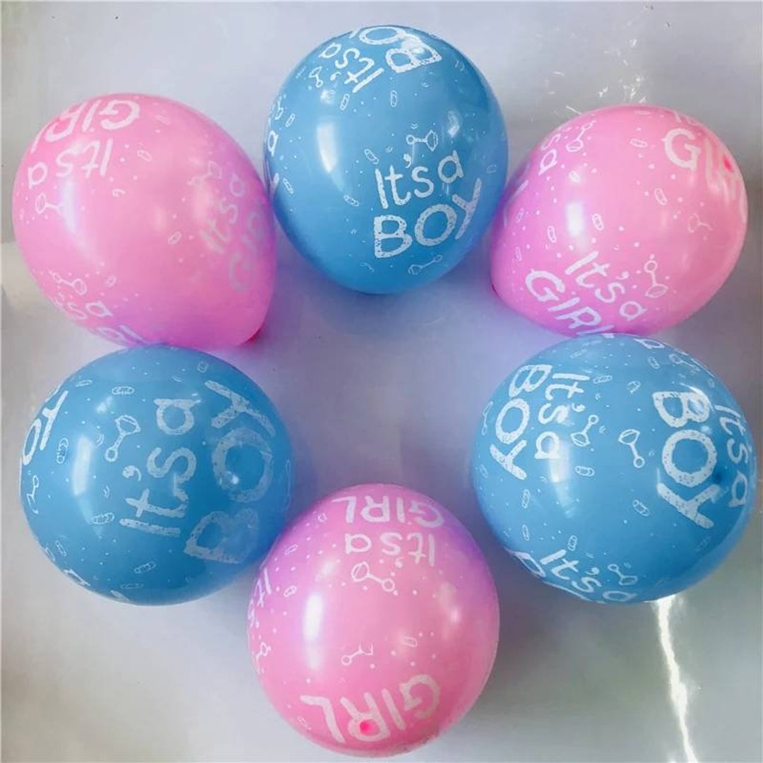 Girl/boy Baby Shower Balloons Gender Reveal Party Baloon - Etsy