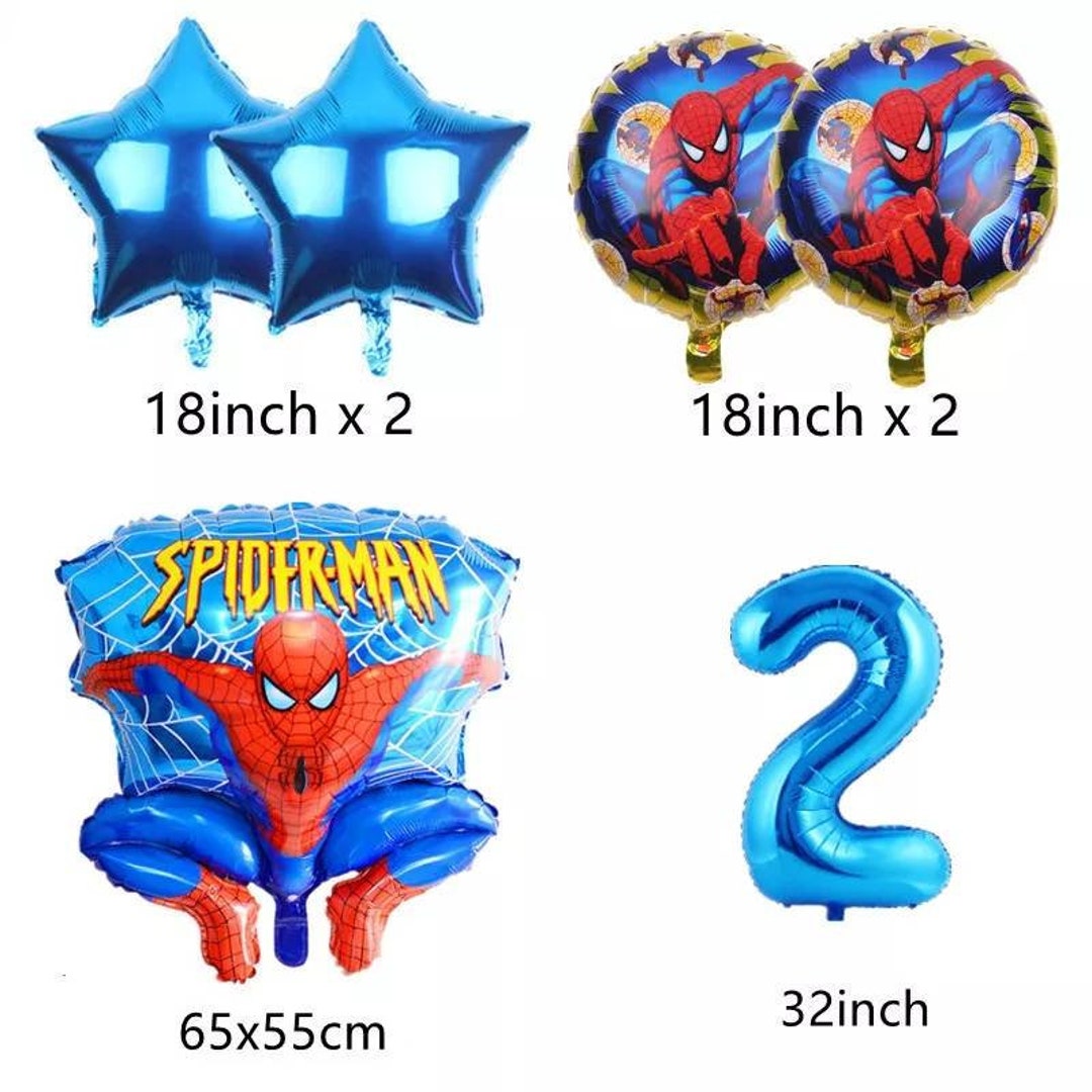 Blue Spiderman Balloons for a Birthday Party for Boys and Girls of All