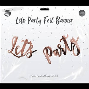 lets party foil banner