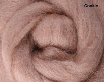 100% wool roving for felting or spinning, 62 colours available. Browns and Reds