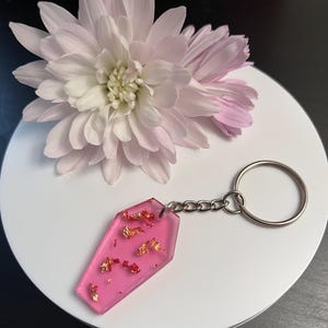 Resin Coffin Keychain