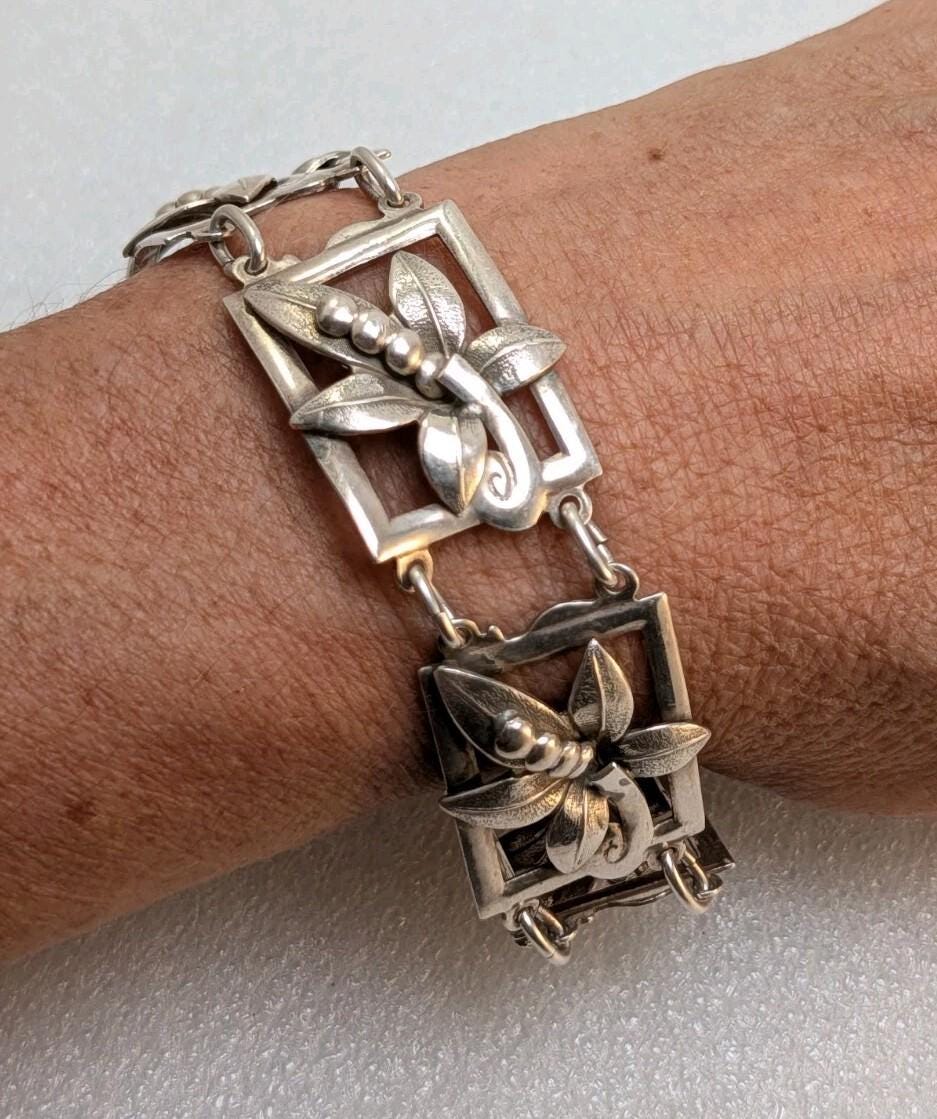 1940s Forget Me Not Bracelet - Etsy