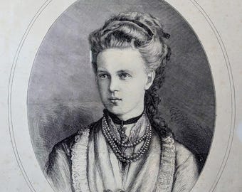 November 15 1873 Marie Alexandrovna The Grand Duchesses Russia Antique Photo