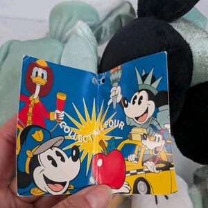 Vtg NYC World Of Disney Minnie Mouse Statue of Liberty Beanbag Plush 12" NEW image 5
