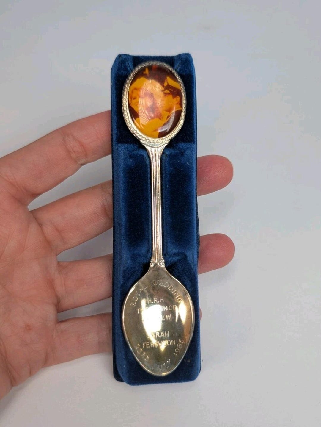 Ferfle Spoon Vintage Royal Wedding Prince Andrew Fergie Britain Silver Plated ...