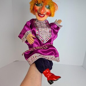 Vintage Paper Mache Russian Folk Lore Handmade Wizard Puppet Rag Doll 19"