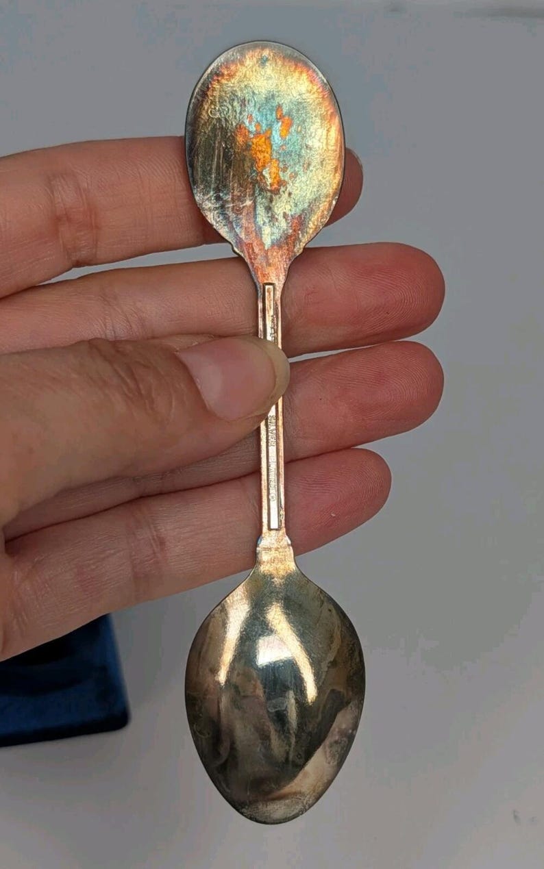 Ferfle Spoon Vintage Royal Wedding Prince Andrew Fergie Britain Silver Plated ...