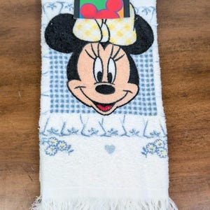 Vintage Mickey Unlimited Minnie Mouse Kitchen Hand Dish Towel NWT zdjęcie 1