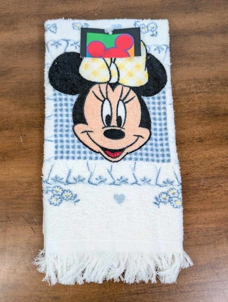 Vintage Mickey Unlimited Minnie Mouse Kitchen Hand Dish Towel NWT zdjęcie 1
