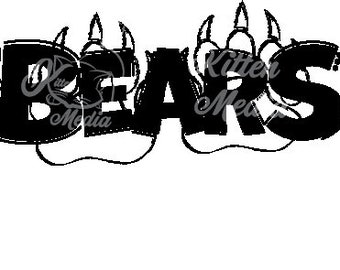 Bears Cute School Design PNG SVG