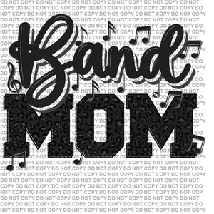 Band Mom Leopard Print Design | Svg | Png | Pdf | Eps | Dxf