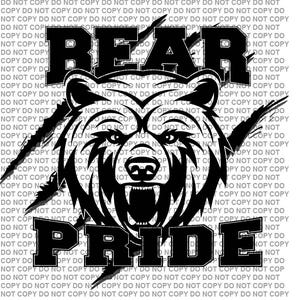 Bear Pride | Svg | Png | Pdf | Eps | Dxf | Printable | Cheer Svg | Game Day Svg | Bears Svg | Cricut Cut Files | Bear Pride Png l  Bears Svg