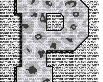 Leopard Print P | SVG PNG