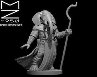 Majestic Wanderer Loxodon Druid (Compatible with d20 Roleplaying Games)