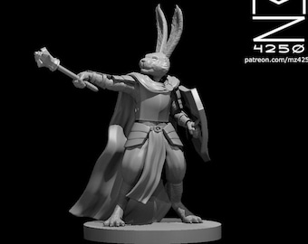Harengon Cleric / Paladin (Rabbit) (Compatible with d20 Roleplaying Games)