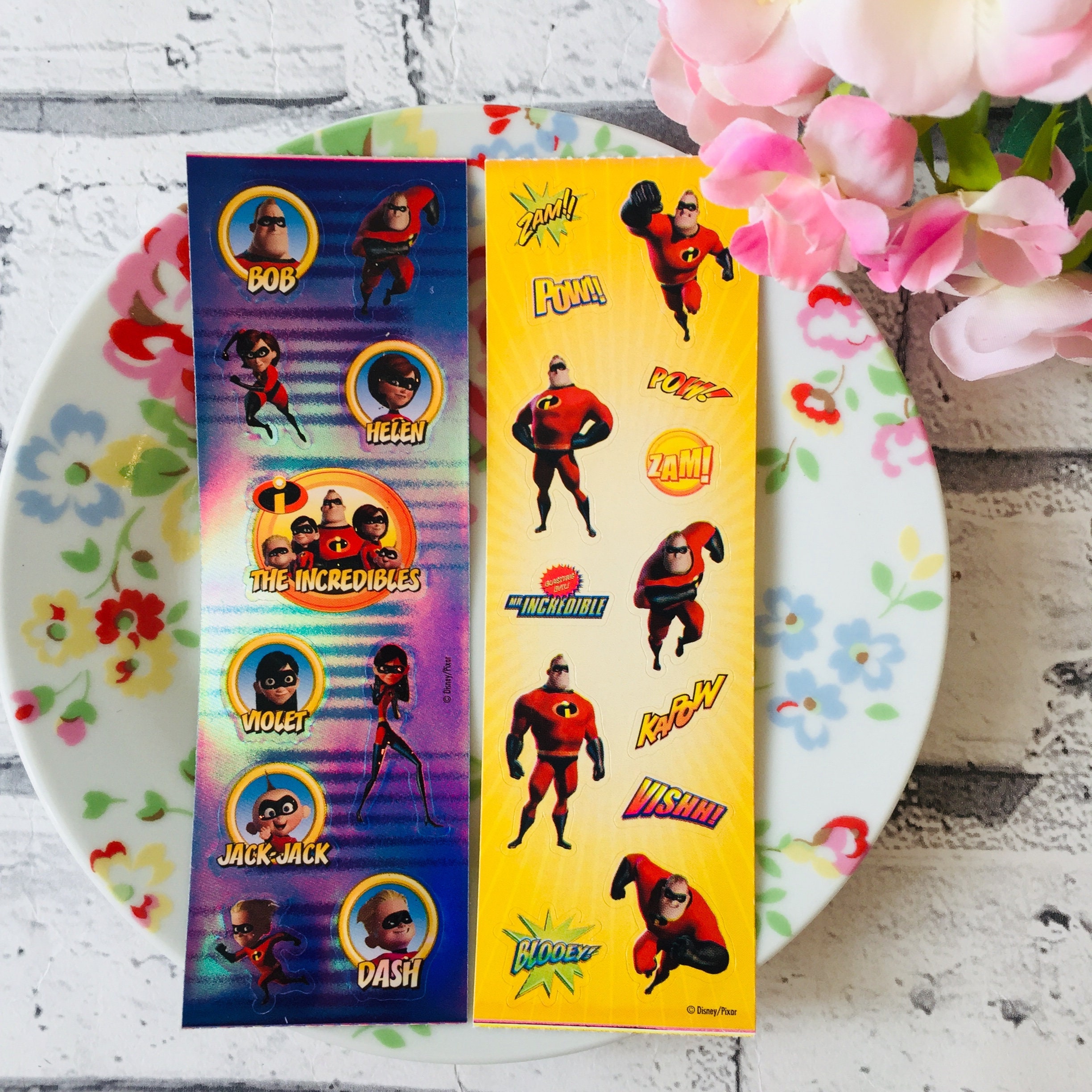 The Incredibles Scrapbook Kit. Disney Scrapbook, Scrapbook Paper, Die Cuts,  Planner Stickers, Project Life, Jack Jack, Elastigirl, Dash, 