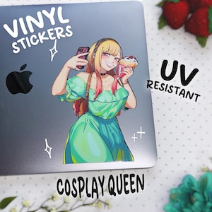 Anime Sticker / Anime Girls / Anime Car Sticker / Anime Decal / Waifu Stickers / Cute Anime / Laptop Sticker / Water bottle Sticker