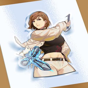 Anime Sticker / Anime Girls / Anime Car Sticker / Anime Decal / Waifu Stickers / Cute Anime / Laptop Sticker / Water bottle Sticker