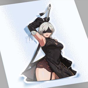 Anime Sticker / Anime Girls / Anime Car Sticker / Anime Decal / Waifu Stickers / Cute Anime / Laptop Sticker / Water bottle Sticker