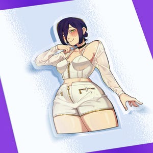Anime Sticker / Anime Girls / Anime Car Sticker / Anime Decal / Waifu Stickers / Cute Anime / Laptop Sticker / Water bottle Sticker