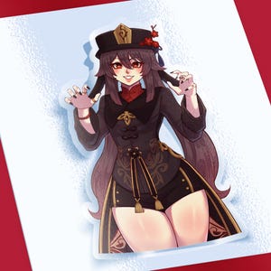 Anime Sticker / Anime Girls / Anime Car Sticker / Anime Decal / Waifu Stickers / Cute Anime / Laptop Sticker / Water bottle Sticker