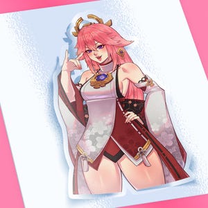 Anime Sticker / Anime Girls / Anime Car Sticker / Anime Decal / Waifu Stickers / Cute Anime / Laptop Sticker / Water bottle Sticker