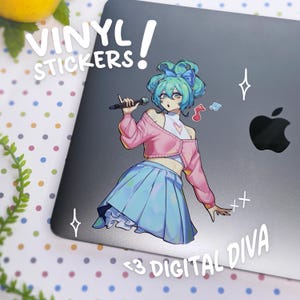 Anime Sticker / Anime Girls / Anime Car Sticker / Anime Decal / Waifu Stickers / Cute Anime / Laptop Sticker / Water bottle Sticker