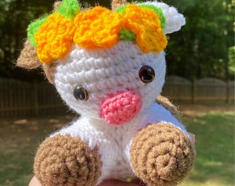 Modello Amigurumi all'uncinetto Clara Cow (modello PDF all'uncinetto) Modello mucca all'uncinetto / Peluche mucca / Mucca soffice /