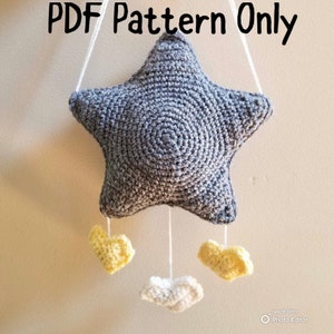 Schema PDF per cellulare Baby Star all&#39;uncinetto / Schema per cellulare Baby Star all&#39;uncinetto