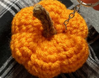 Patrón de crochet para llavero de calabaza (solo descarga en PDF) Llavero de calabaza de crochet / Patrón para llavero / Llavero de otoño / Calabazas