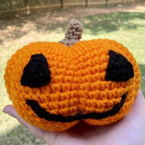 Amigurumi Jack-O-Lantern Crochet Pattern (PDF Download Only) Pumpkin Crochet Pattern | Halloween Crochet | Amigurumi Pumpkin |