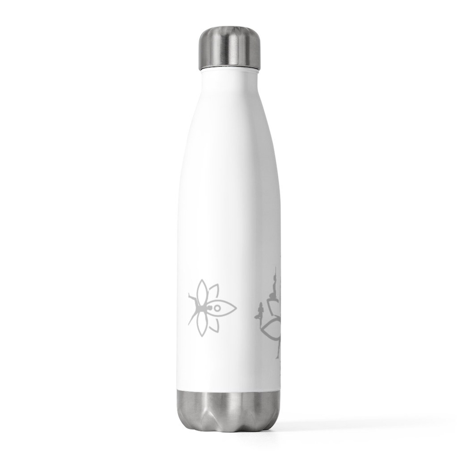 Yoga Water Bottle Yoga 20oz Insulated Water Bottle Etsy