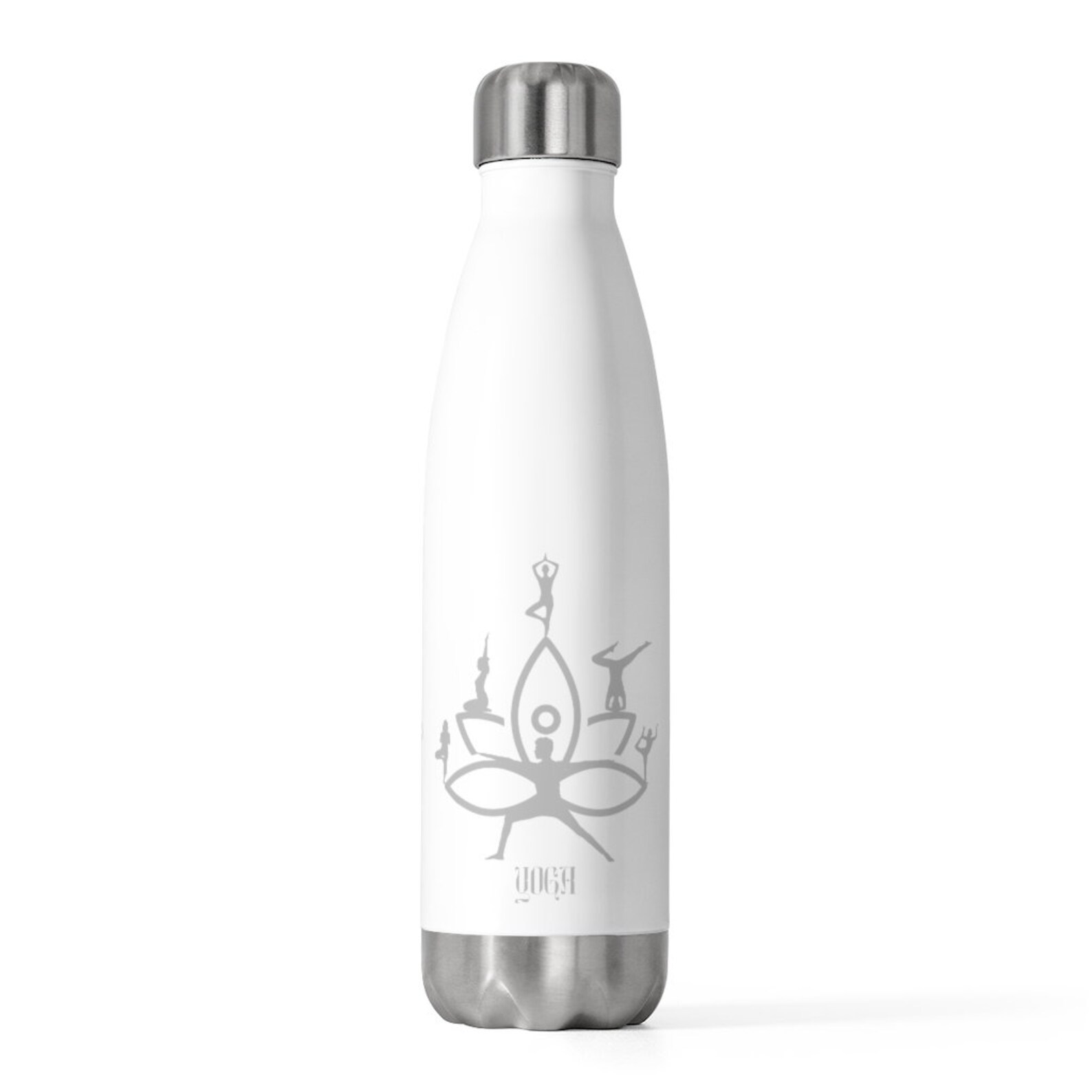 Yoga Water Bottle Yoga 20oz Insulated Water Bottle Etsy