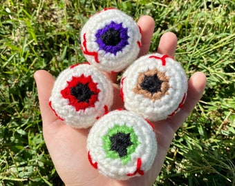 Spooky Crochet Eyeballs (PKG of 4)