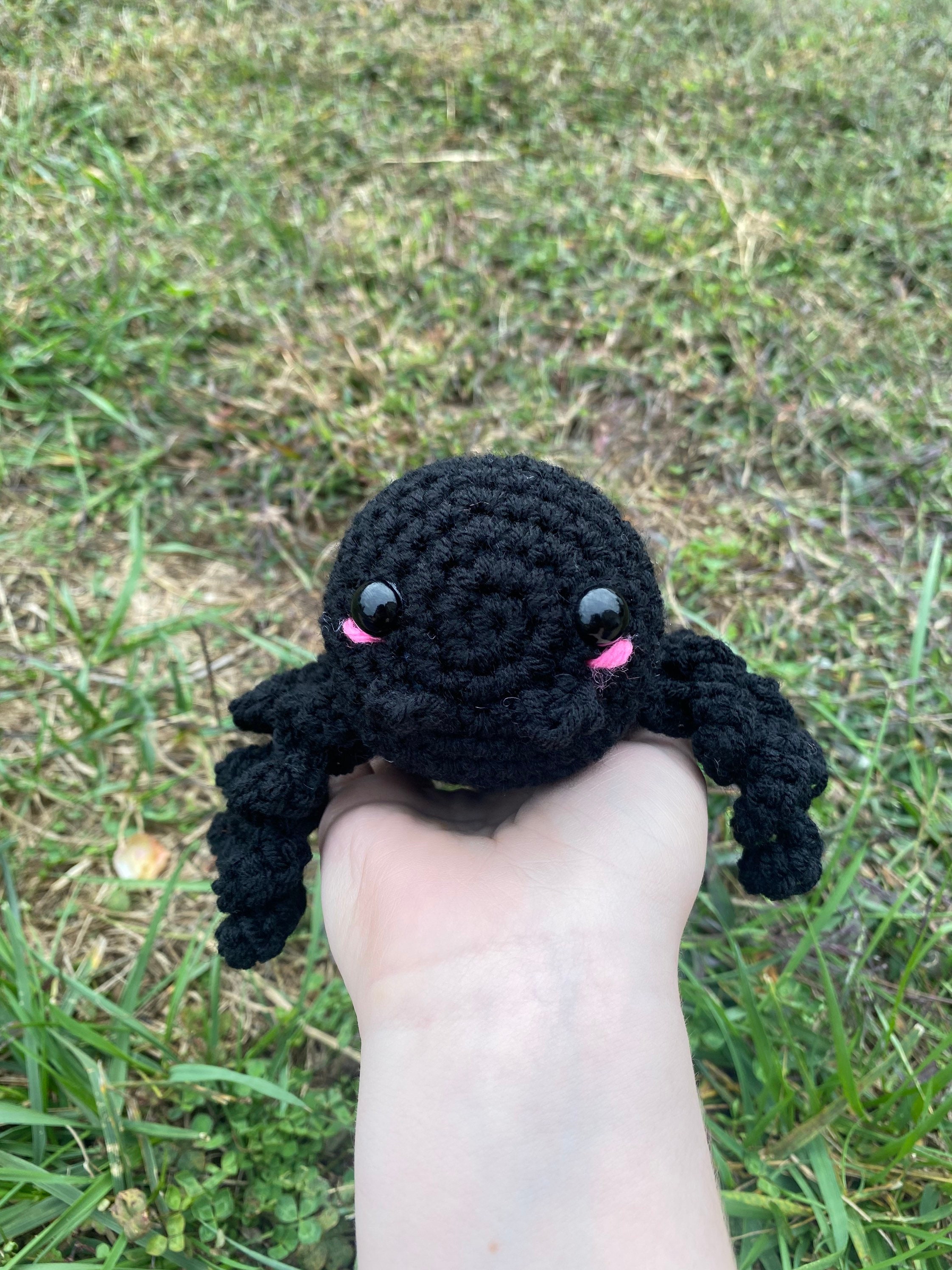 spider pumpkin plush