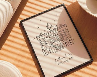 Personalised The London Palladium Art Print | Theatre First Date, Engagement, Wedding or Anniversary Gift