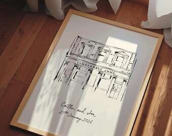 Personalised The Camberwell Arms Pub Art Print | First Date, Wedding or Anniversary Gift