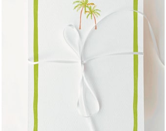 Chartreuse Palm Tree Border for a Southern California Wedding Invitation/Menu | DIGITAL DOWNLOAD