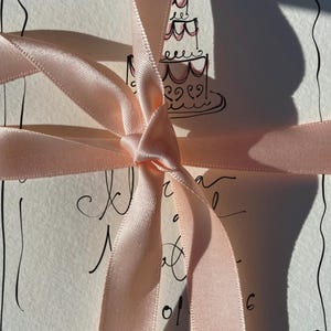Lambeth Kuchen Illustration für eine spielerische Hochzeit Save the Date | Gekritzel-Rosa-Herz-Kuchen Illustrierte Bordüre | DIGITALER DOWNLOAD