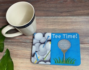 Tee Time Mug Rug