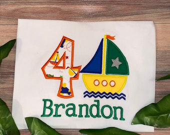 4th Birthday Sailboat