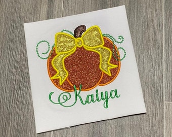 Pumpkin with bow